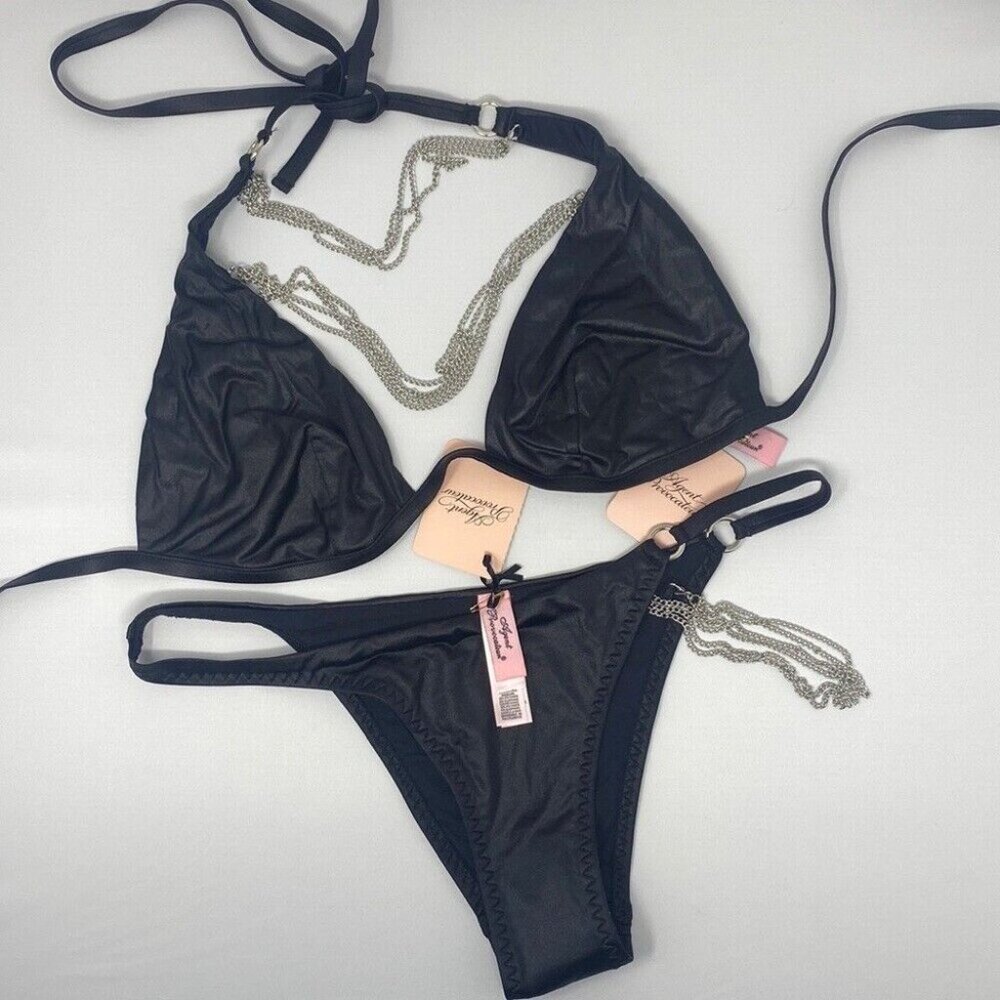 Agent Provocateur Tonya Black Chains Bikini Set NWT $445 - Picture 5 of 9